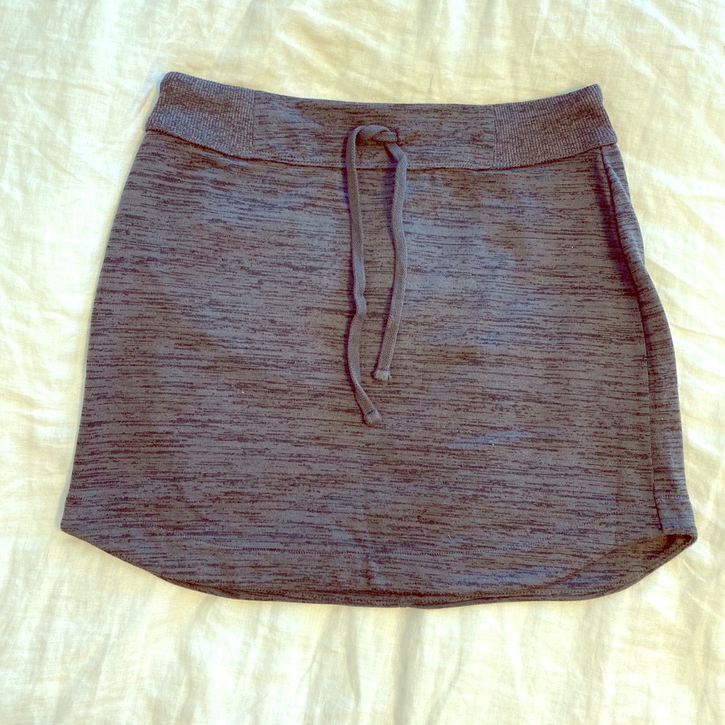 Dark Grey Athleta Drawstring Skirt